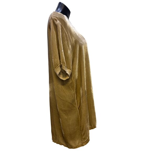 Johnny Was Velvet Blouse Pullover Sand Color M - Picture 3 of 5